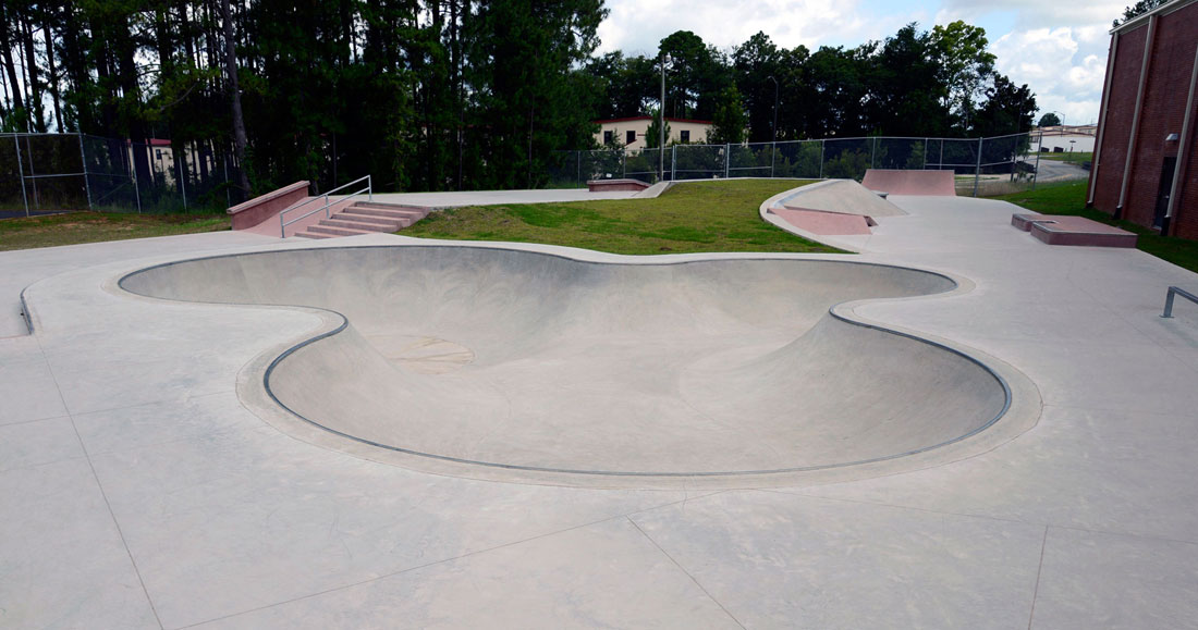 Skatepark at Fort Bragg Military Base Opens.