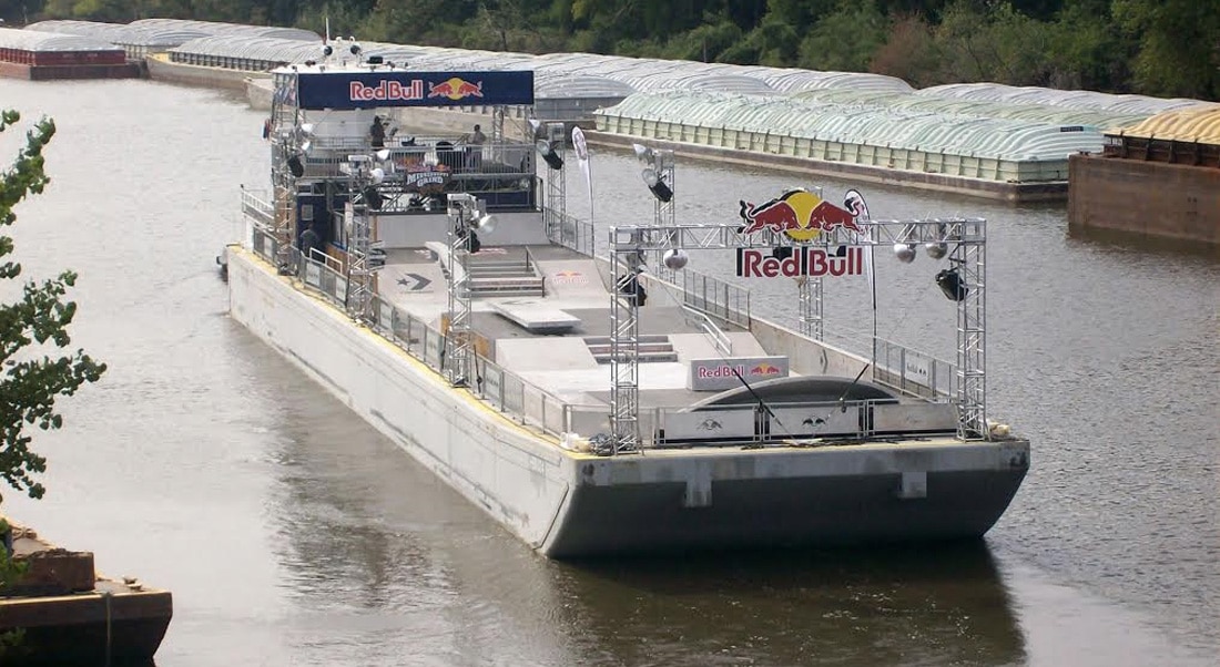 Red Bull Mississippi Barge