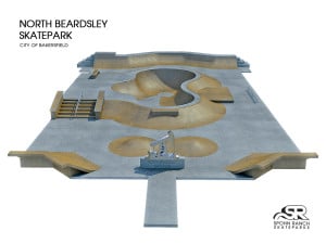 North Beardsley Skatepark Design in Bakersfield, CA by Spohn Ranch