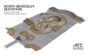 North Beardsley Skatepark Design in CA by Spohn Ranch