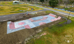 Golden Meadow Skatepark, Louisiana. Built by Spohn Ranch