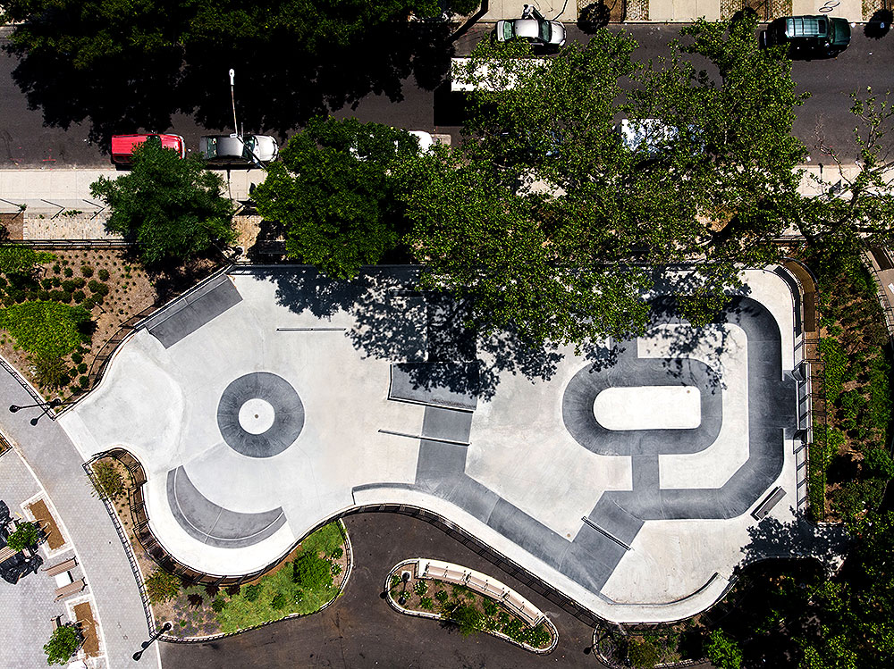 Drone view of Betsy Head Skatepark Dji Mavic 