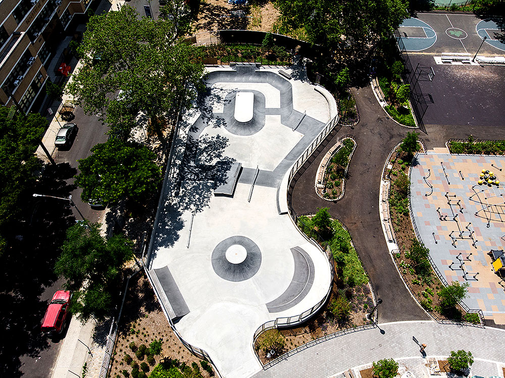 Betsy Head NYC Skatepark Dji Mavic Overhead View