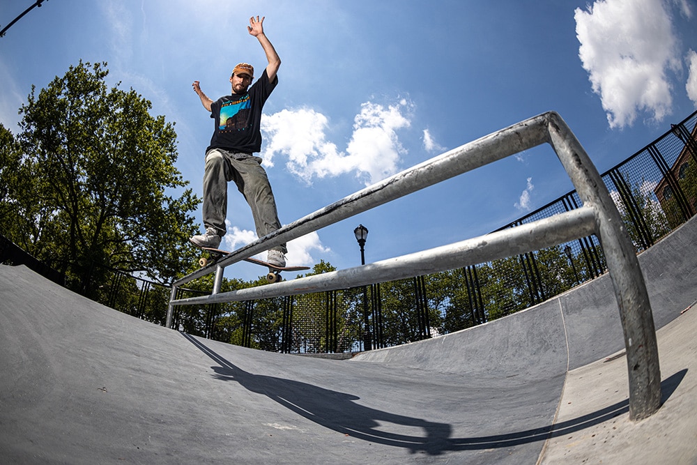 Feeble at Betsy Head Skatepark in Brownsville, NY