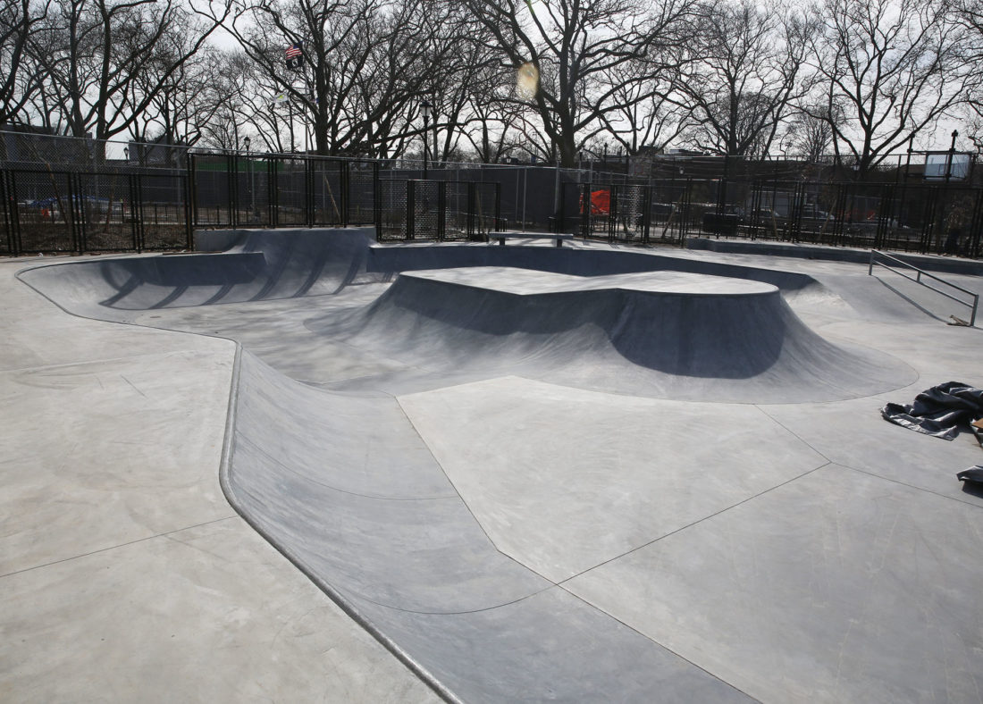 Betsy Head New York Skatepark Construction