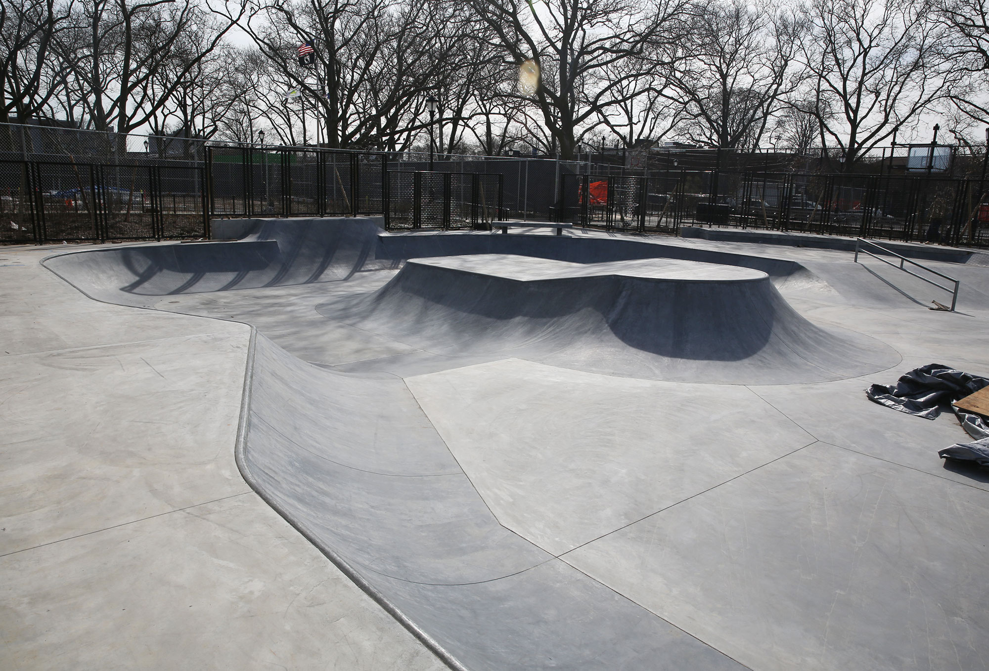 Betsy Head New York Skatepark Construction.