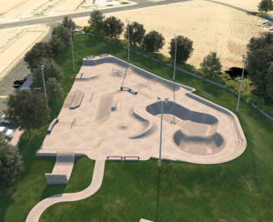Victorville Skatepark California 15,000 SF Bowl Hubbas and Street Course