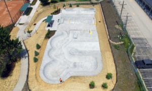 Straight on Shot of Snake Run Deerfield Skatepark Jewett Park Spohn Ranch