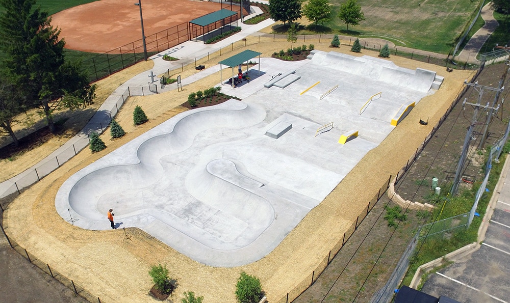 Jewett Park Skatepark in Deerfield Illinois Spohn Ranch