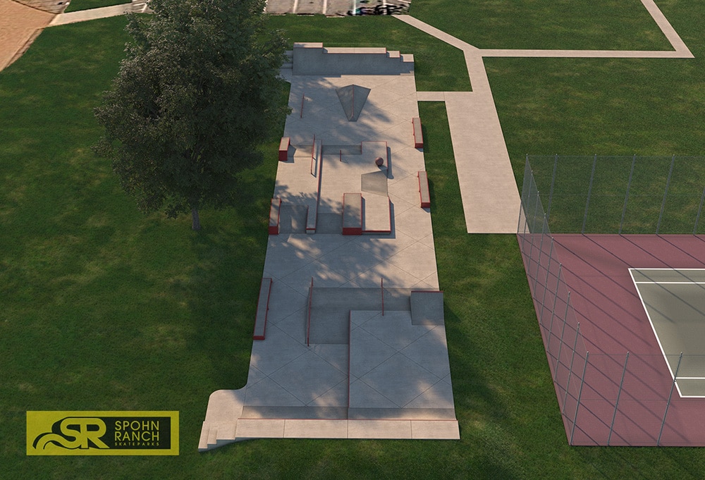 Iowa West Des Moines Skatepark Door Stop Ledges Transition Hubbas