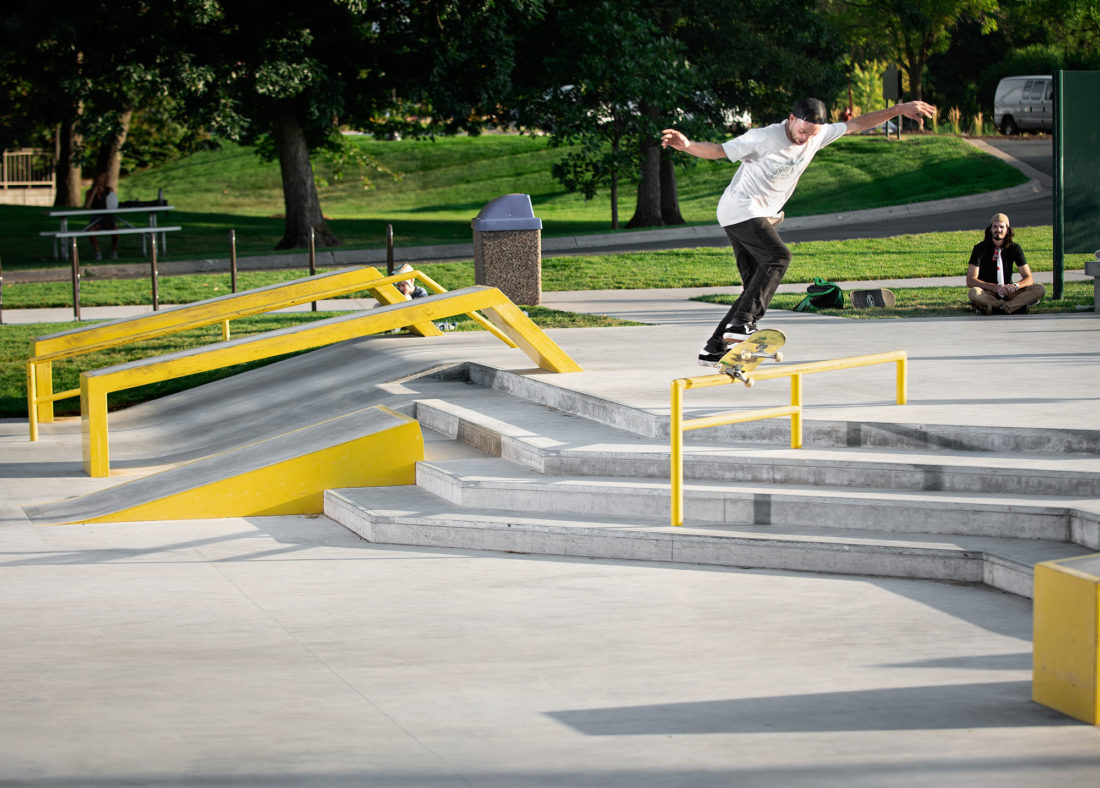 Shoreview Skatepark Spohn Ranch Backside Salad on the Out Rail