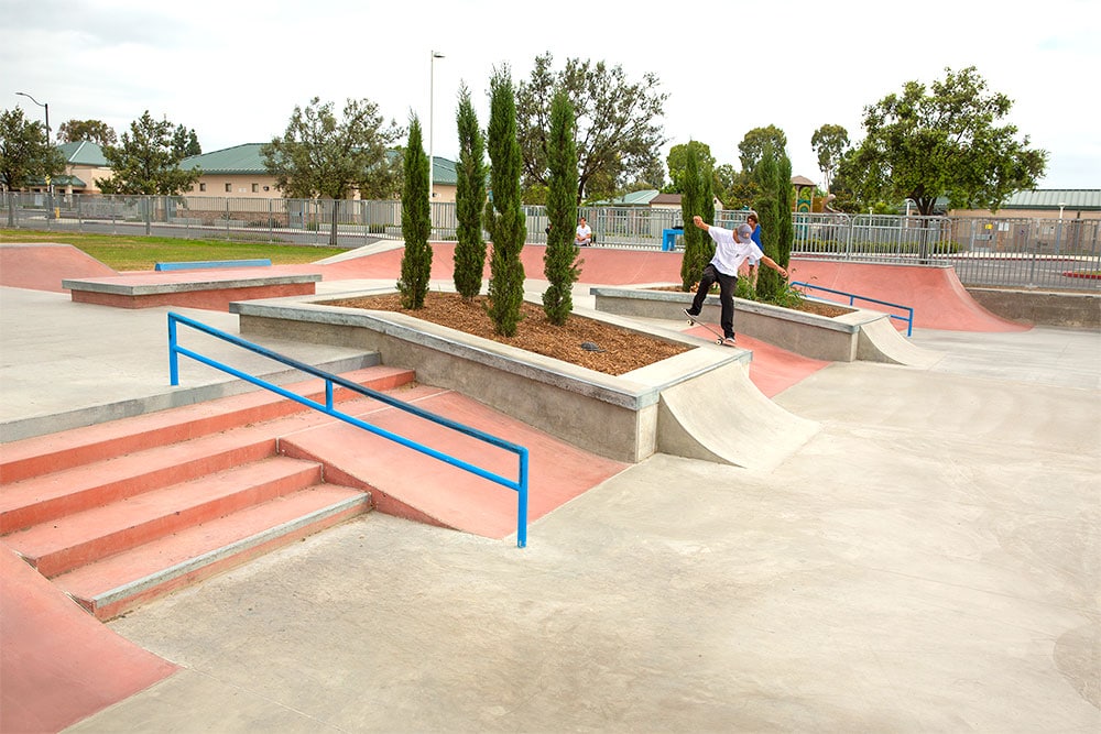 Ryan Decenzo at Tustin Skatepark Designed and Built by Spohn Ranch