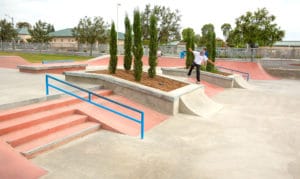 Ryan Decenzo at Tustin Skatepark Designed and Built by Spohn Ranch