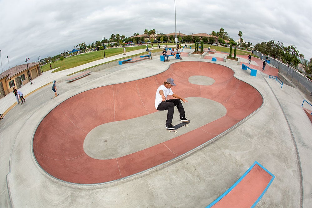 Frontside Air of Ryan Decenzo at the Tustin Skatepark Spohn Ranch