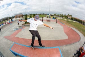 Frontside Smith Stall Ryan Decenzo Tustin Skatepark Designed and Built by Spohn Ranch