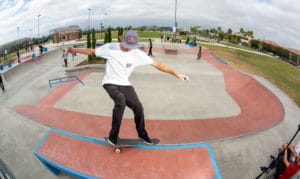 Frontside Smith Stall Ryan Decenzo Tustin Skatepark Designed and Built by Spohn Ranch