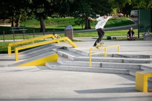 Shoreview Skatepark Spohn Ranch Backside Salad on the Out Rail