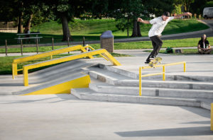 Shoreview Skatepark Spohn Ranch Backside Salad on the Out Rail