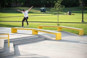 Bump to long nosegrind Spohn Ranch designed and built skatepark in Shoreview
