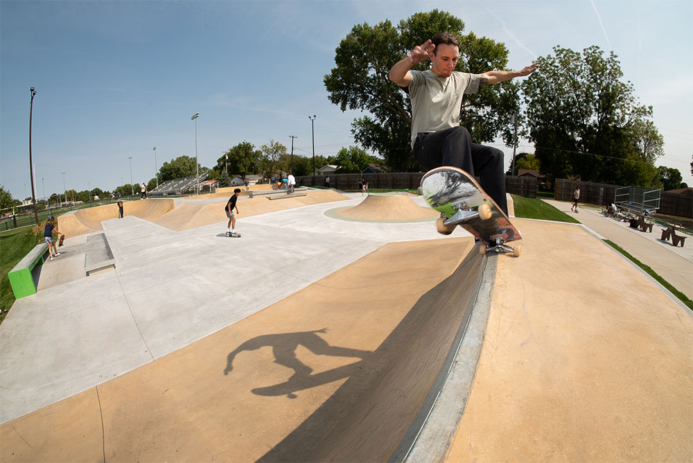 Frontside 5.0 on the Bank to Wall