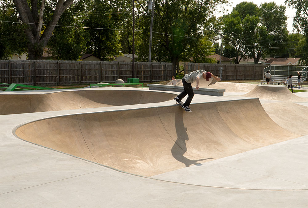 Backside Lip At Norfolk Skatepark U Shaped Bowl