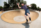 Turbo getting the disaster on at Norfolk Skatepark Nebraska