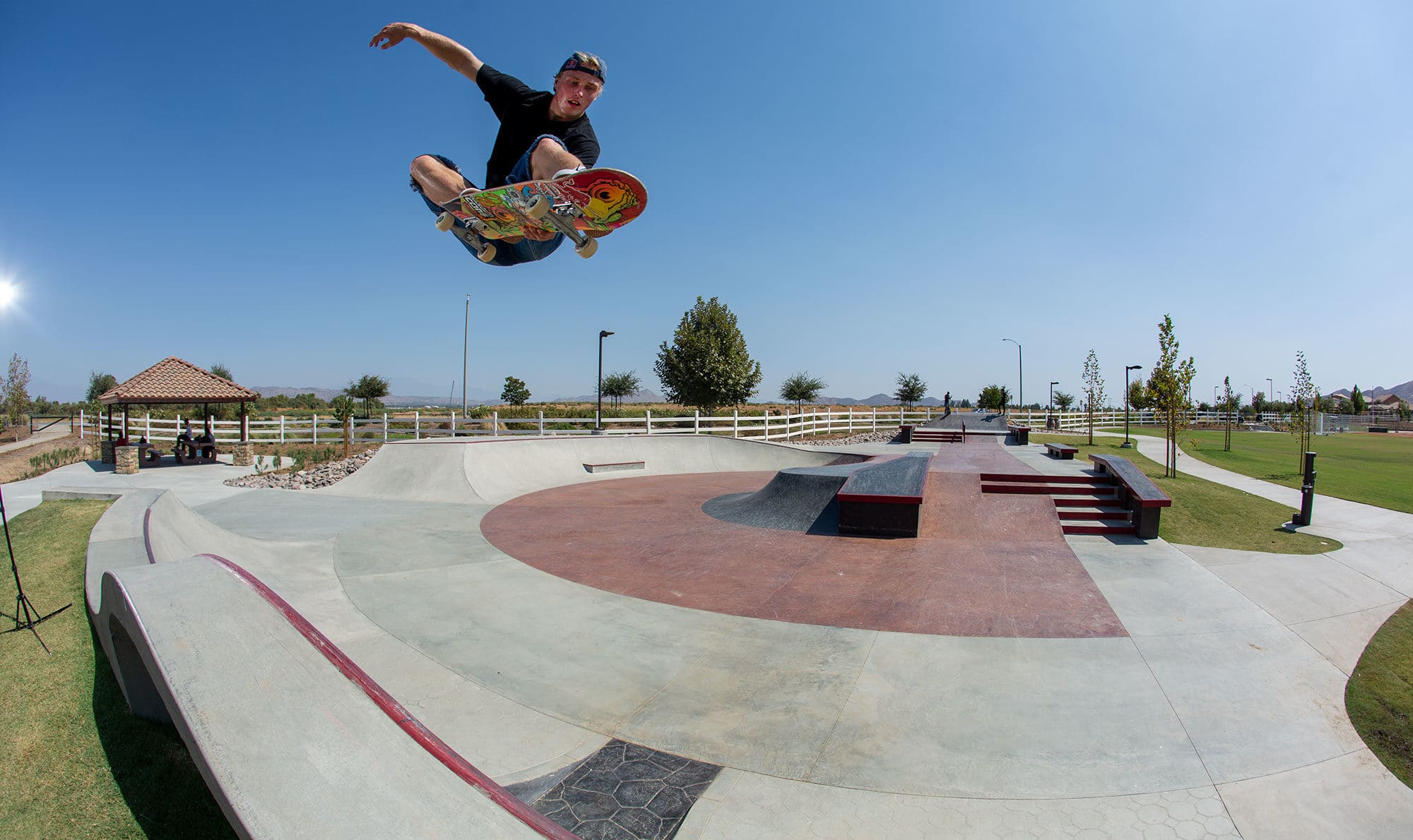 Airs at Perris Skatepark by Jake Wooten sponsors Santa Cruz and Red Bull