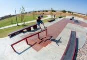 Frontside Blunt at Perris Skatepark Out Rail