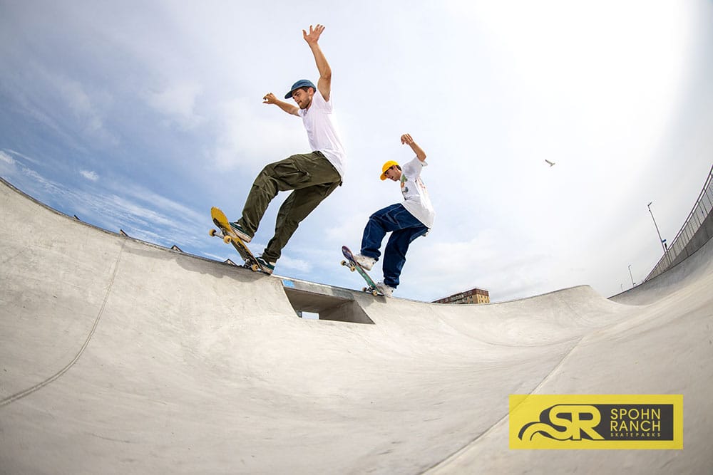 John Shanahan and Jake Baldini Doubles in Rockaway Beach Skatepark