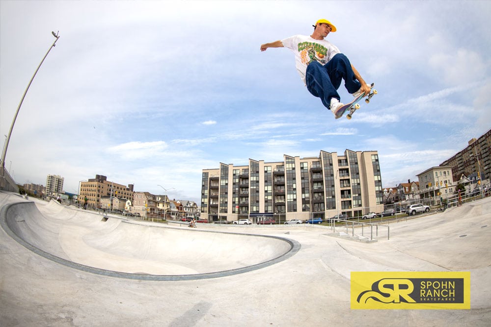 John Shanahan huge Japan Air Rockaway Beach Skatepark