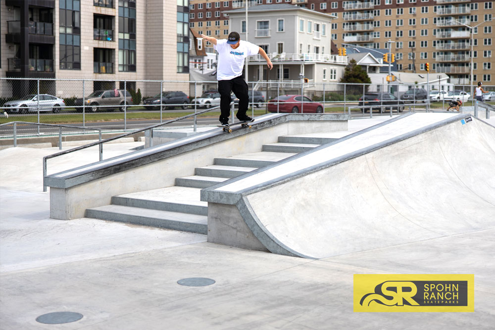 Photographer Mike Heikkila backside 50 Rockaway Skatepark by Spohn Ranch