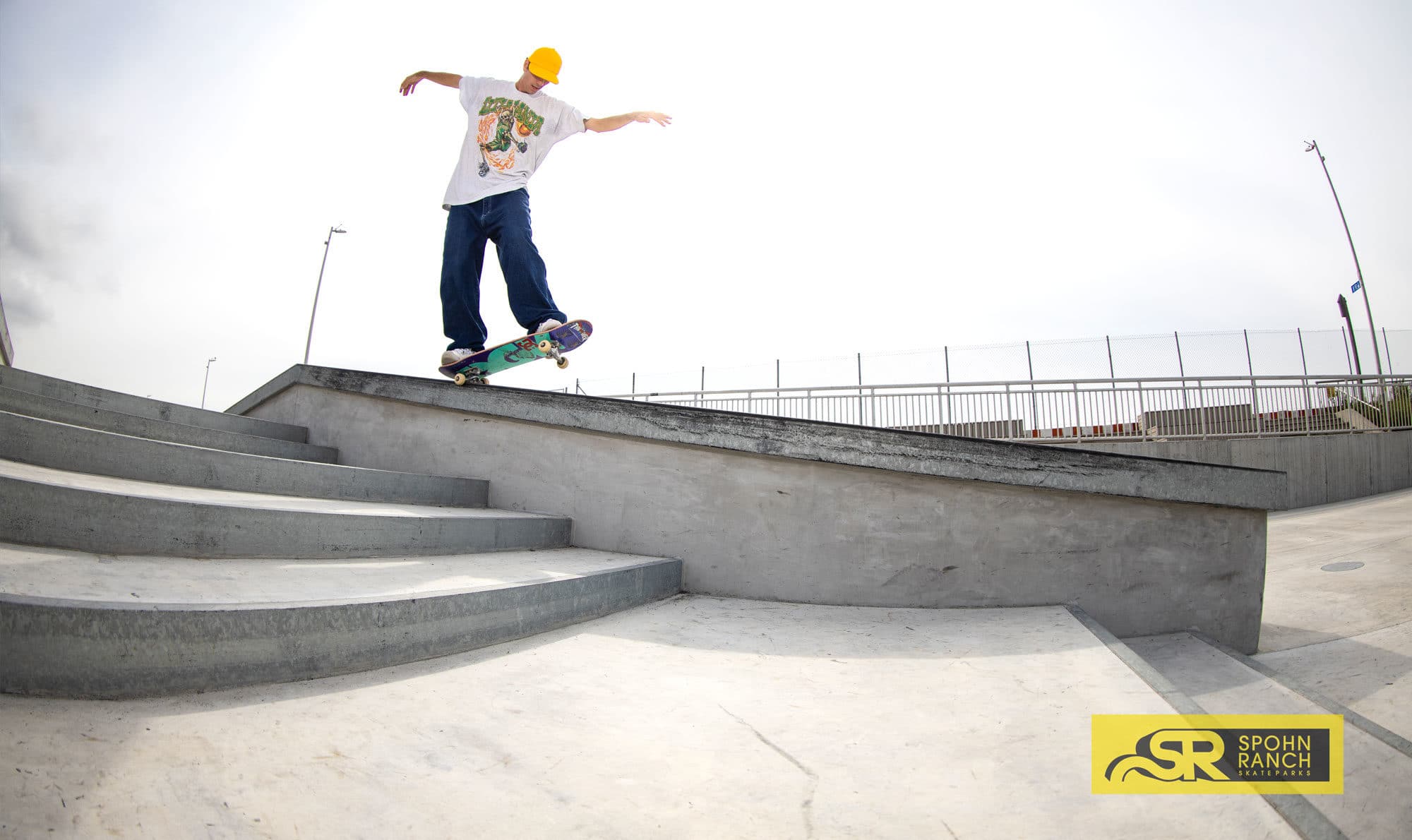 John Shanahan 5.0 Hubba at the Rockaway Beach Skatepark