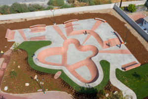 Gibson Mariposa Skatepark El Monte Pathway and Mulch