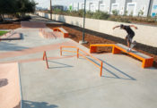 Classic backside noseblunt of Santa Cruz Skateboards Pro Maurio McCoy