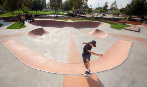 Maurio McCoy at Gibson Mariposa Skatepark in El Monte, CA