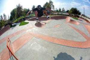 Huge Kickflip of Maurio McCoy Santa Cruz Professional Skateboarder