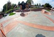 Huge Kickflip of Maurio McCoy Santa Cruz Professional Skateboarder