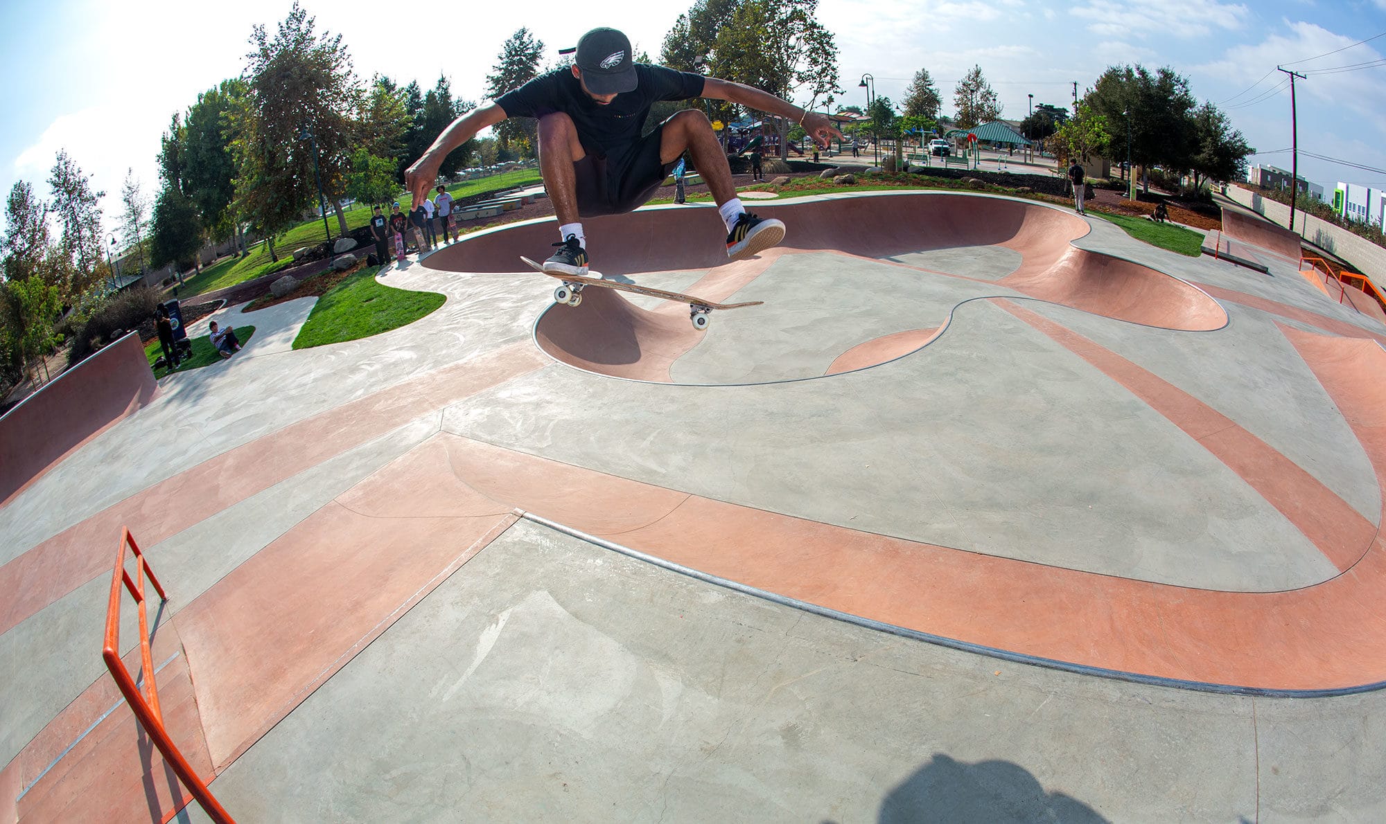 Huge Kickflip of Maurio McCoy Santa Cruz Professional Skateboarder