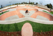 Butterfly bowl at Gibson Mariposa Skatepark in El Monte, CA