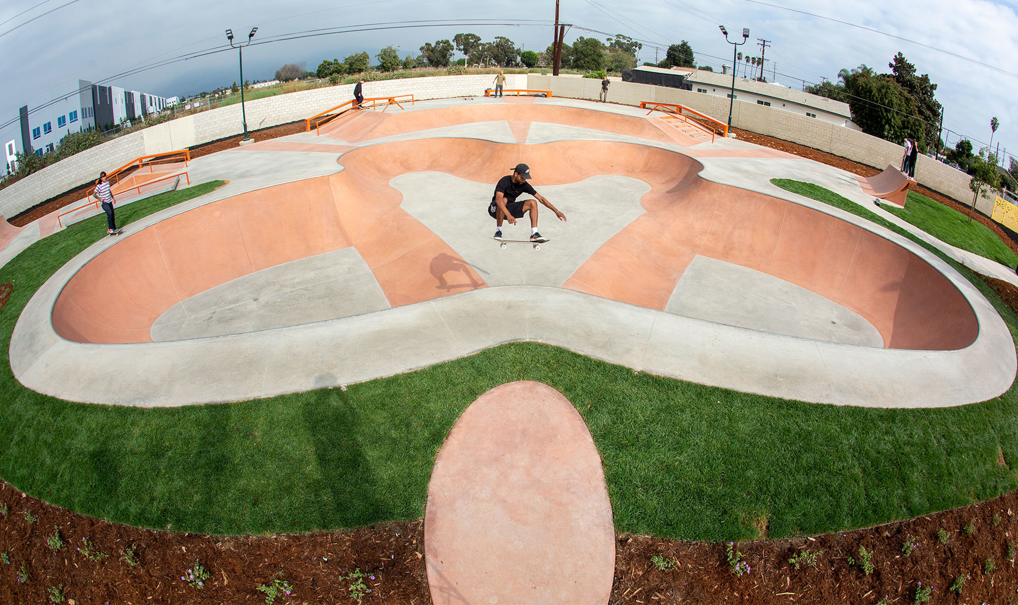 Butterfly bowl at Gibson Mariposa Skatepark in El Monte, CA