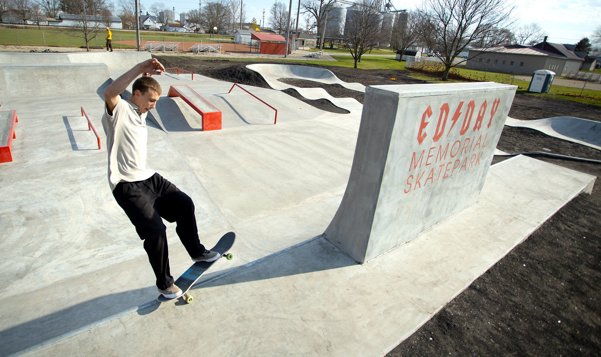 Ed Day Memorial Skatepark in Gibson City, IL Designed and Built by Spohn Ranch