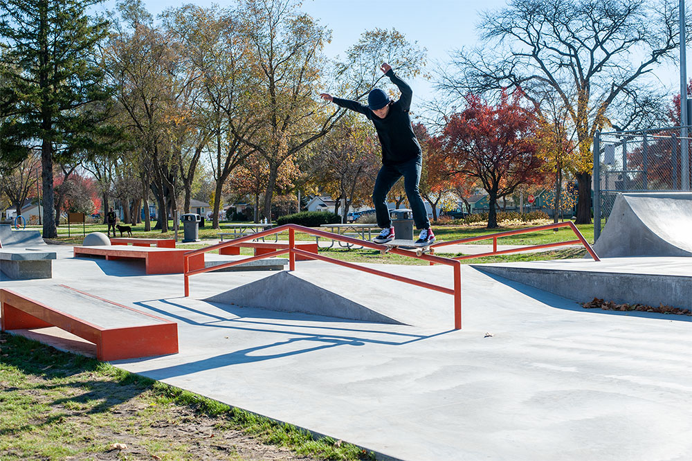 A-Frame 5050 at the Spohn Ranch designed and built West Des Moines Iowa Skatepark