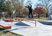 A-Frame 5050 at the Spohn Ranch designed and built West Des Moines Iowa Skatepark