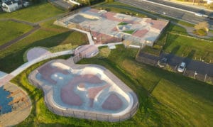 A phase 2 of a skatepark build, in Long Branch, NJ Designed and built by Spohn Ranch