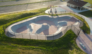 7 Presidents Skatepark Phase 2 Bowl Section Designed and Built by Spohn Ranch Skateparks