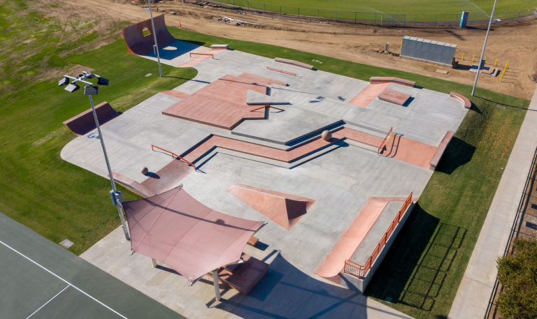 The Ian Calderon Skatepark in La Puente, CA Designed and Built by Spohn Ranch