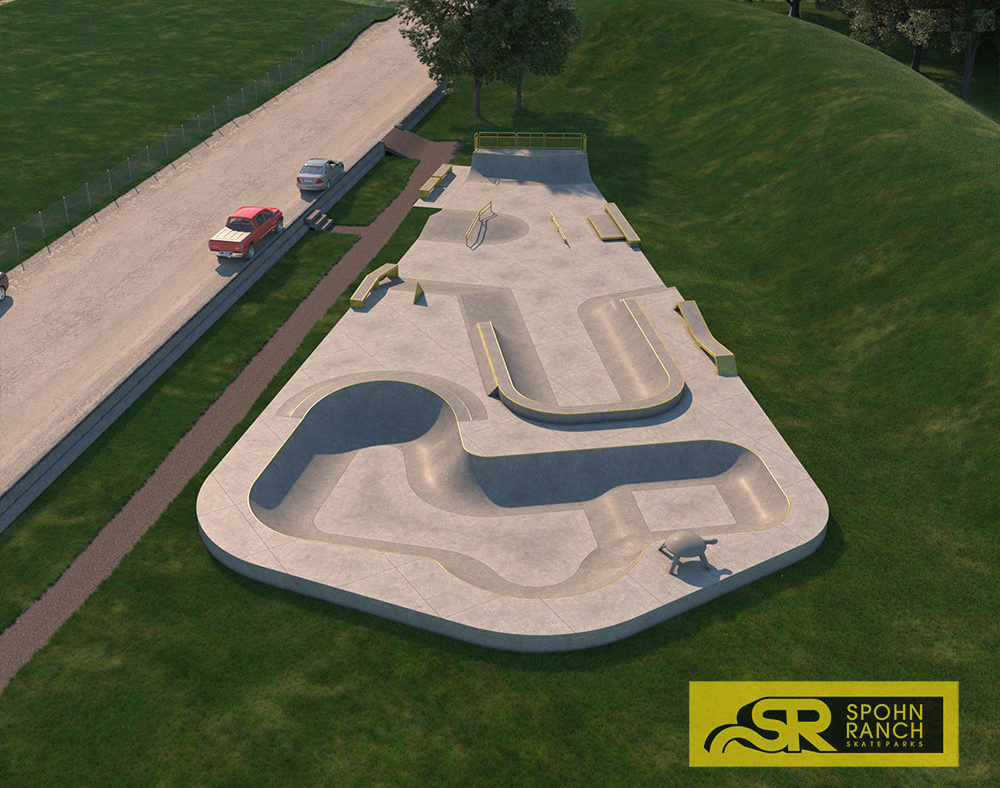 The big bowl at the Portsmouth Ohio Skatepark