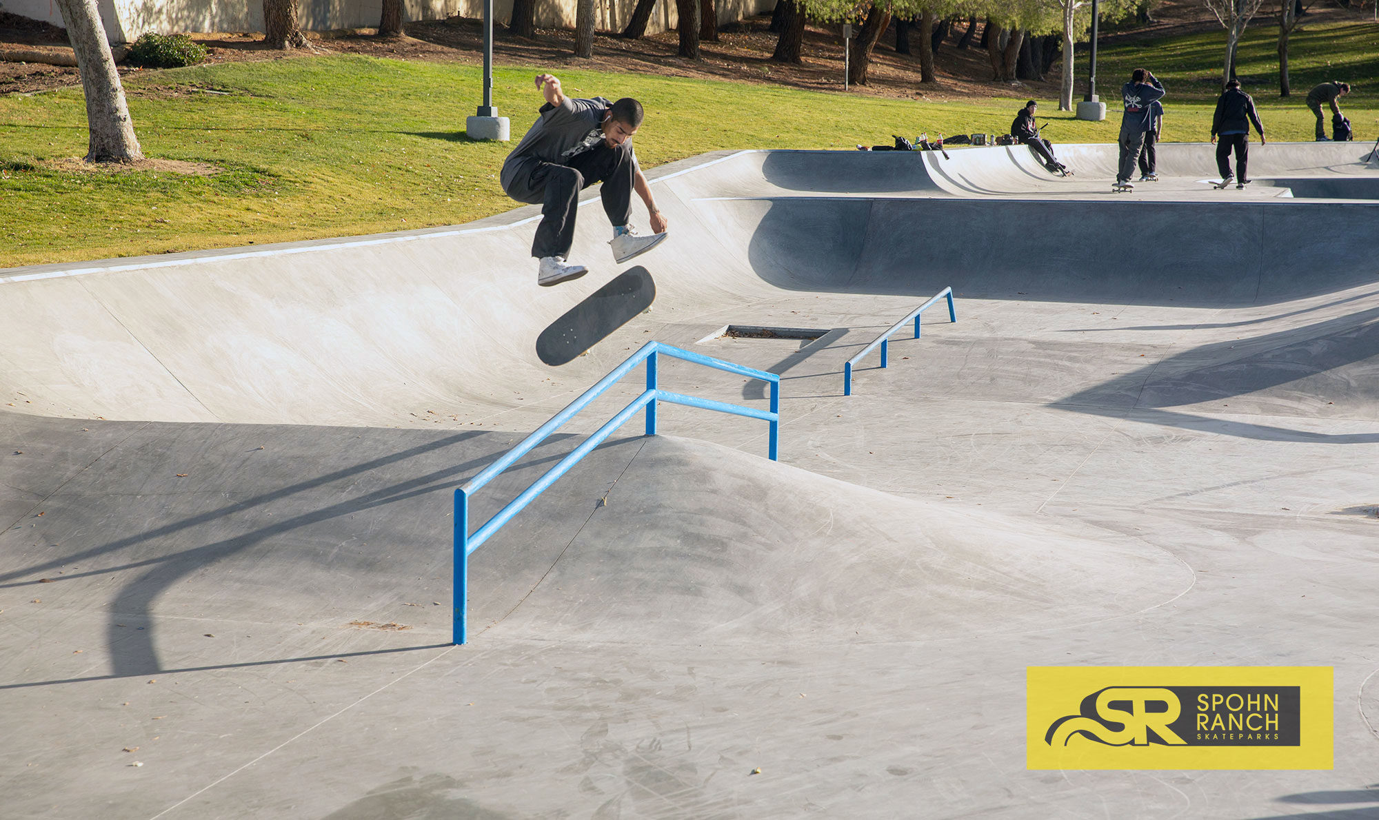 Treflip on the A-Frame by Powell Peralta Vincent Luevanos at Victorville Skatepark, CA