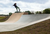 Cezar Fernandez Blunt at Polk Skatepark, in Florida