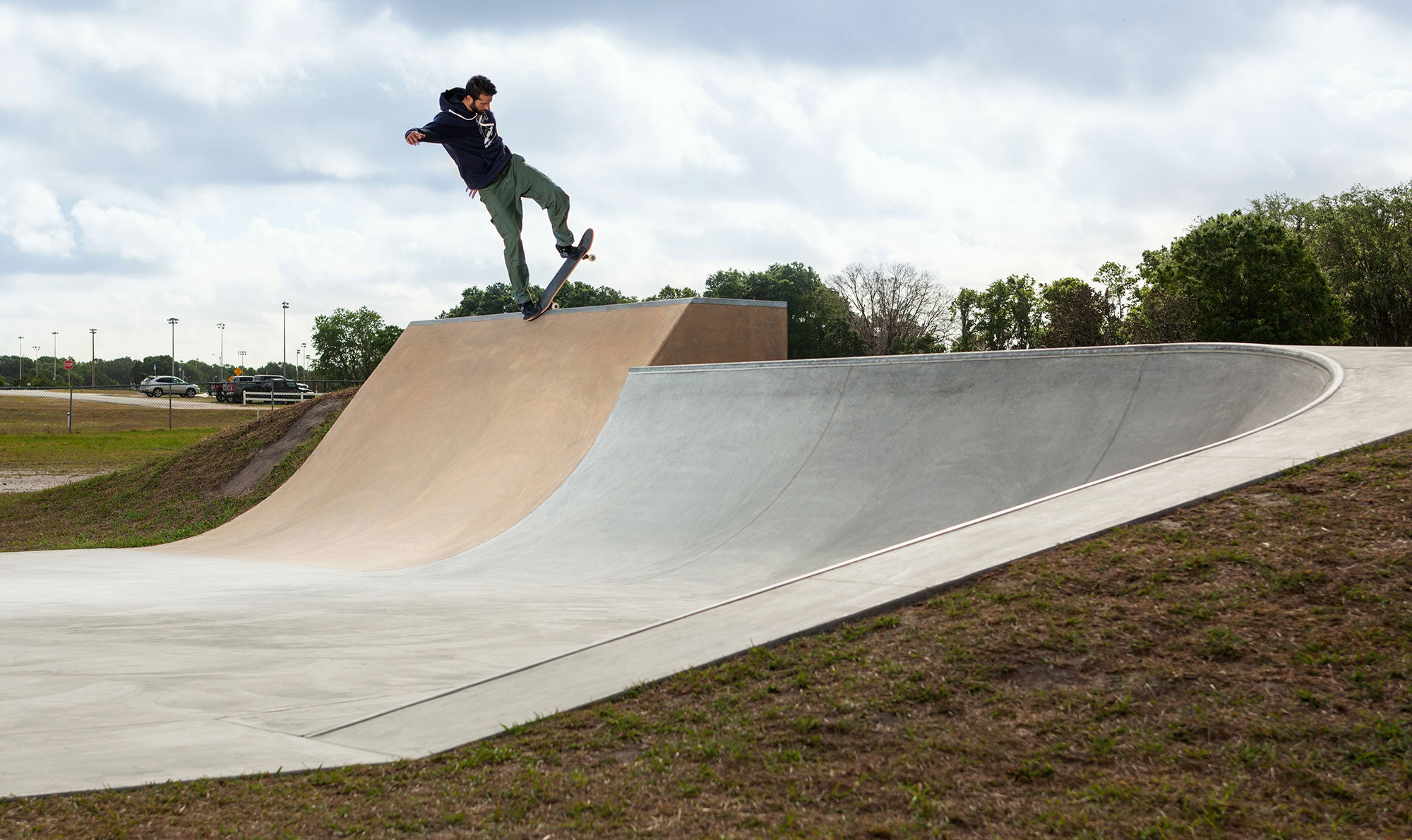 Cezar Fernandez Blunt at Polk Skatepark, in Florida